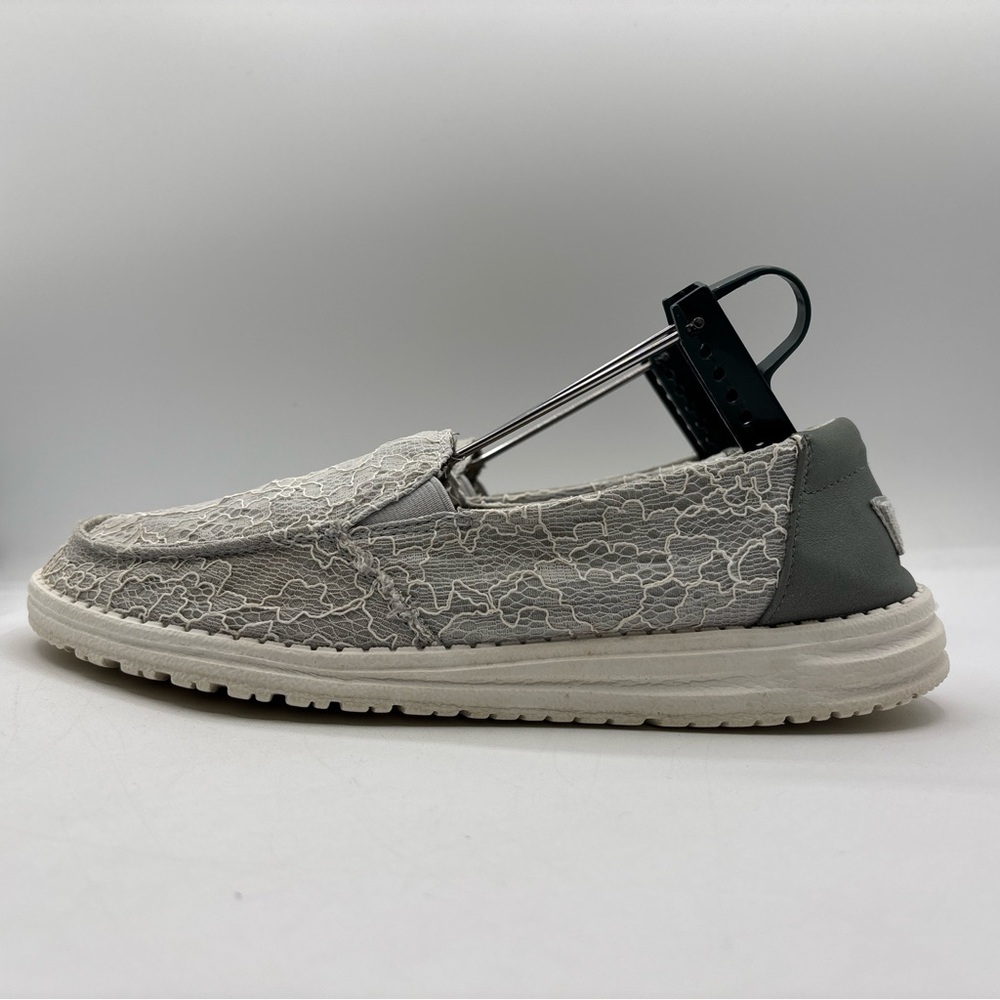 Hey Dude Lena Lace Azur Women’s Size 10 121953313 Casual Slip On Shoes